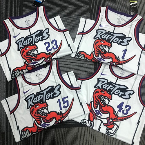 Toronto Raptors Pascal Siakam #43 Retro Edition White Basketball Jersey