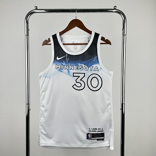 Minnesota Timberwolves #30 City Edition 25 Season Basketball Jersey