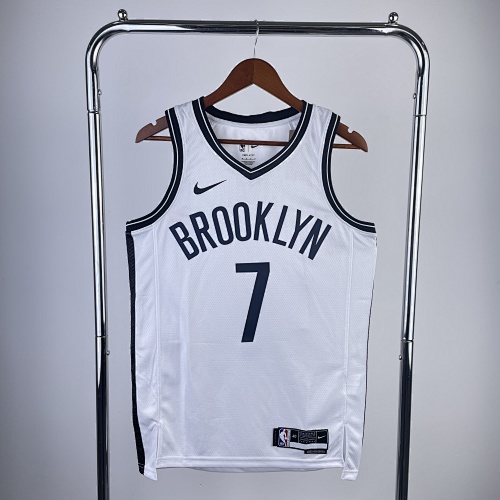 Brooklyn Nets Kevin Durant #7 White 23 Season Basketball Jersey
