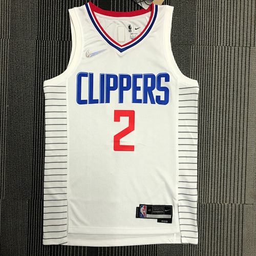Los Angeles Clippers #2 White Basketball Jersey