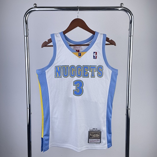 Denver Nuggets Allen Iverson #3 Retro Edition White 07 Season Basketball Jersey