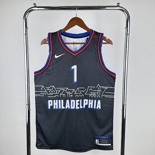 Philadelphia 76ers James Harden #1 City Edition 21 Season Basketball Jersey