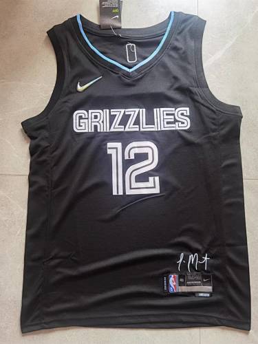 Memphis Grizzlies Ja Morant Black 2022 Season Basketball Jersey