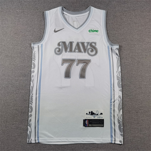 Dallas Mavericks Luka Doncic City Edition White Basketball Jersey
