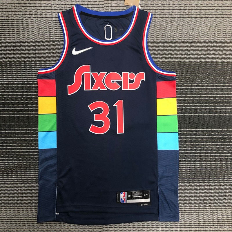 Philadelphia 76ers Stephen Curry #31 City Edition 22 Season Basketball Jersey
