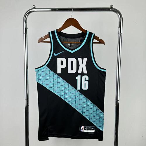 Portland Trail Blazers Yang Hansen #16 City Edition 26 Season Basketball Jersey