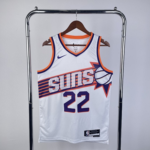 Phoenix Suns #22 Home White 24 Season Basketball Jersey