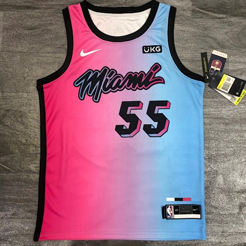 Miami Heat #55 City Edition 21 Season Basketball Jersey