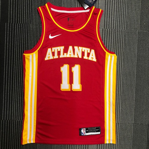 Atlanta Hawks Trae Young #11 Red Basketball Jersey
