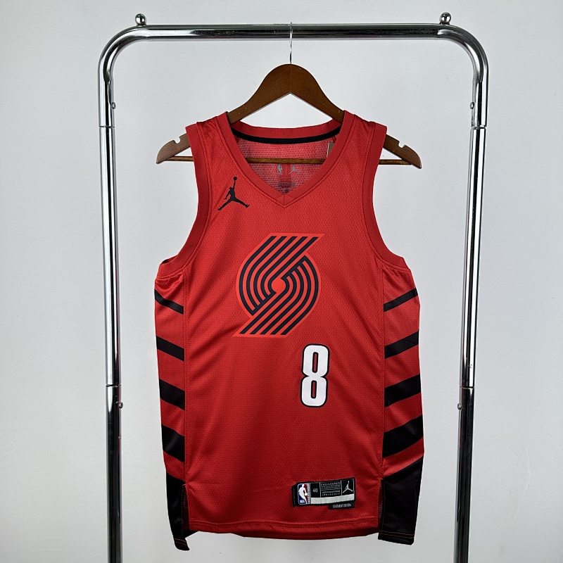Portland Trail Blazers Deni Avdija #8 Jumpman 23 Season Basketball Jersey