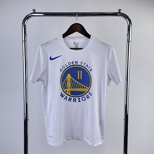 Golden State Warriors #11 White Basketball Jersey