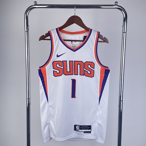 Phoenix Suns Devin Booker #1 White 23 Season Basketball Jersey