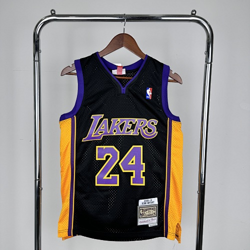 Los Angeles Lakers #24 Black 10 Season Basketball Jersey