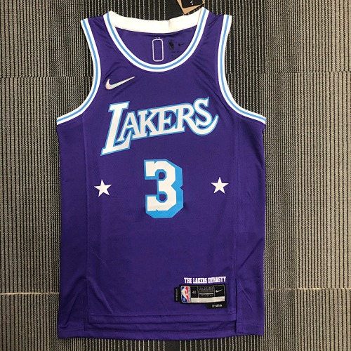 Los Angeles Lakers #3 City Edition 22 Season Basketball Jersey
