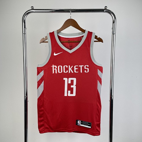 Houston Rockets James Harden #13 Away Red Basketball Jersey