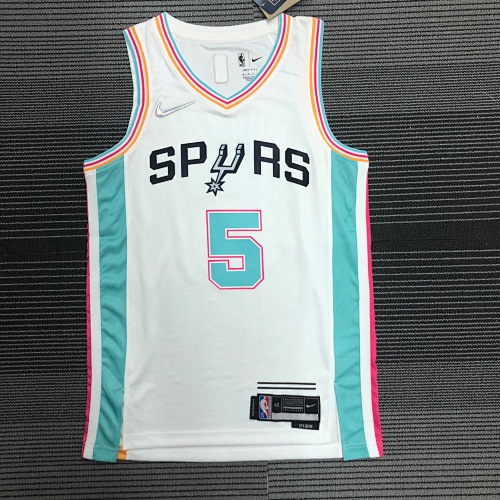 San Antonio Spurs #5 City Edition 22 Season Basketball Jersey