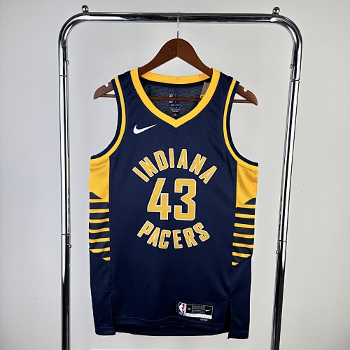 Indiana Pacers Pascal Siakam #43 Away Blue 23 Season Basketball Jersey
