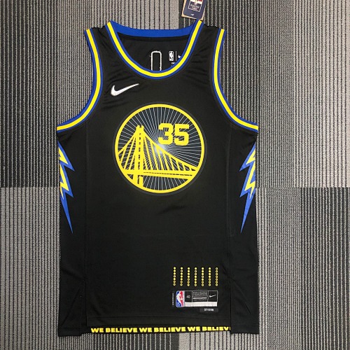 Golden State Warriors Kevin Durant #35 City Edition 22 Season Basketball Jersey