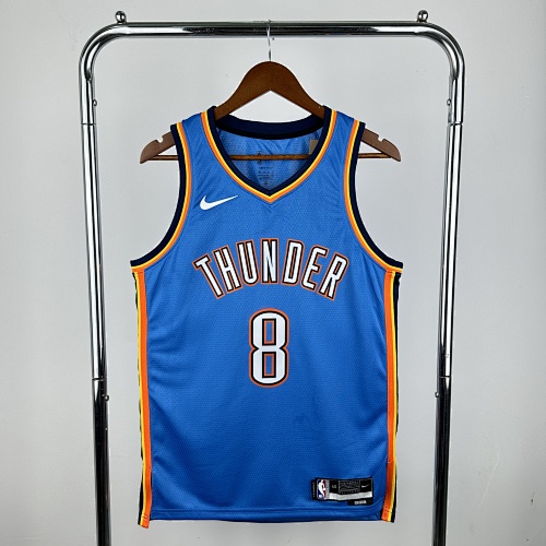 Oklahoma City Thunder Jalen Williams #8 23 Season Basketball Jersey