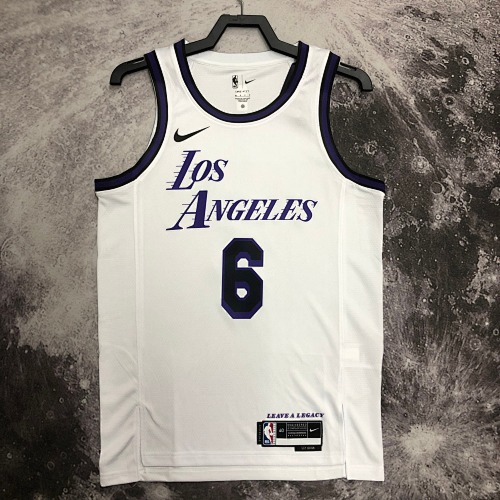 Los Angeles Lakers LeBron James #6 City Edition 23 Season Basketball Jersey