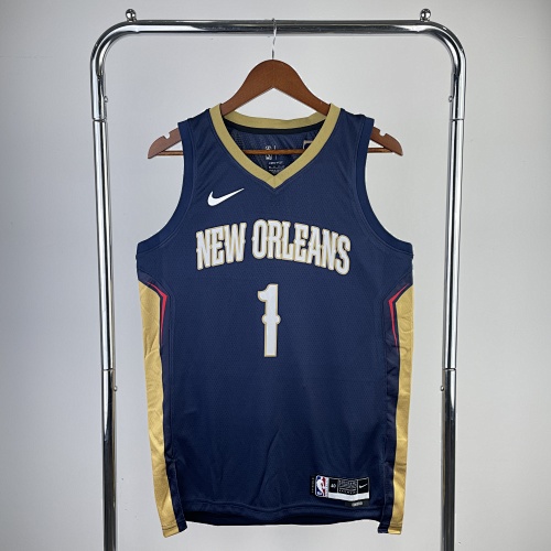 New Orleans Pelicans Jalen Williams #1 Blue 23 Season Basketball Jersey