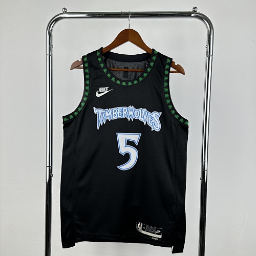 Minnesota Timberwolves Anthony Edwards #5 Retro Edition 26 Season Basketball Jersey