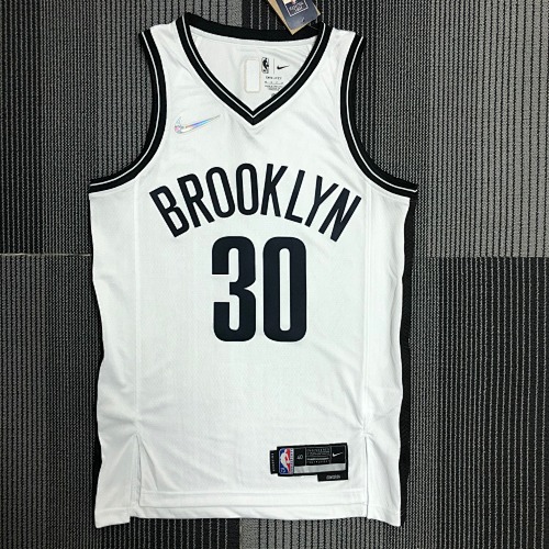Brooklyn Nets Stephen Curry #30 White Basketball Jersey