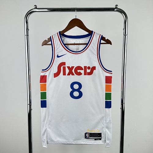 Philadelphia 76ers #8 City Edition 25 Season Basketball Jersey
