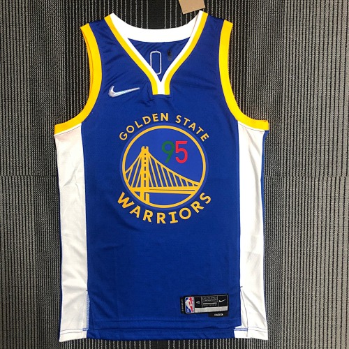 Golden State Warriors #95 Limited Edition White Basketball Jersey