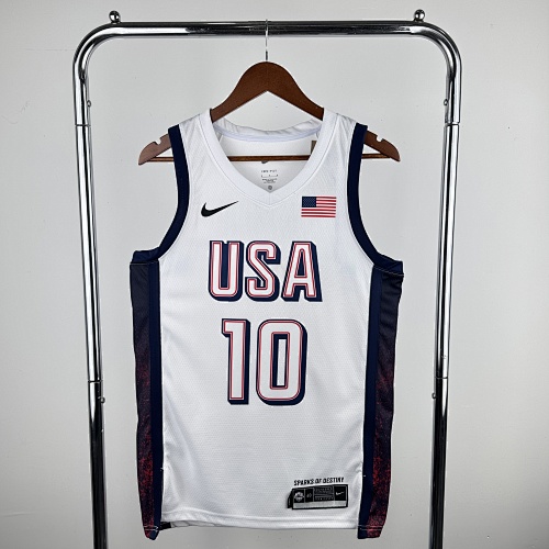 Jayson Tatum #10 White Basketball Jersey