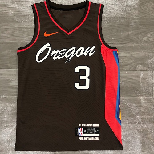 Portland Trail Blazers #3 City Edition 21 Season Basketball Jersey