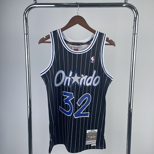 Orlando Magic #32 Retro Edition Black 95 Season Basketball Jersey