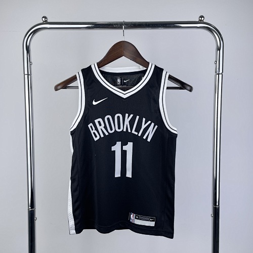 Brooklyn Nets Kyrie Irving #11 Black Kids Basketball Jersey