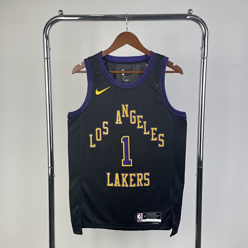 Los Angeles Lakers #1 City Edition 26 Season Basketball Jersey