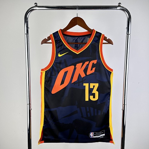 Oklahoma City Thunder #13 City Edition 24 Season Basketball Jersey