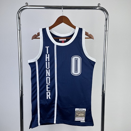 Oklahoma City Thunder #0 Retro Edition Blue 2015/16 Basketball Jersey