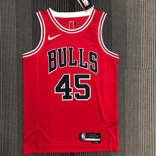 Chicago Bulls Michael Jordan #45 Red Basketball Jersey