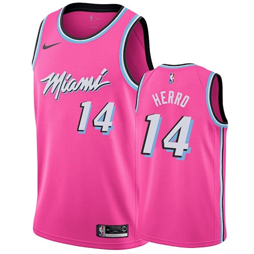 Miami Heat Fan Edition Red Pink Basketball Jersey