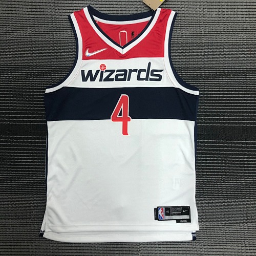 Washington Wizards #4 White Basketball Jersey