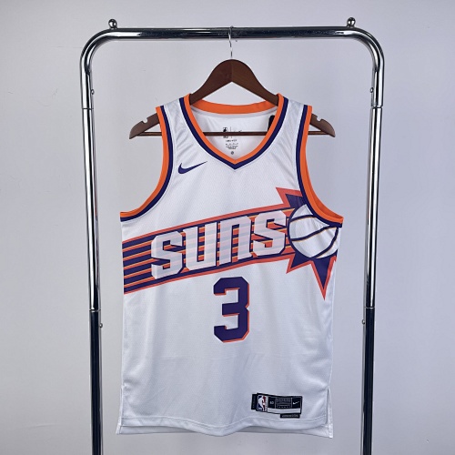 Phoenix Suns Bradley Beal #3 Home White 24 Season Basketball Jersey
