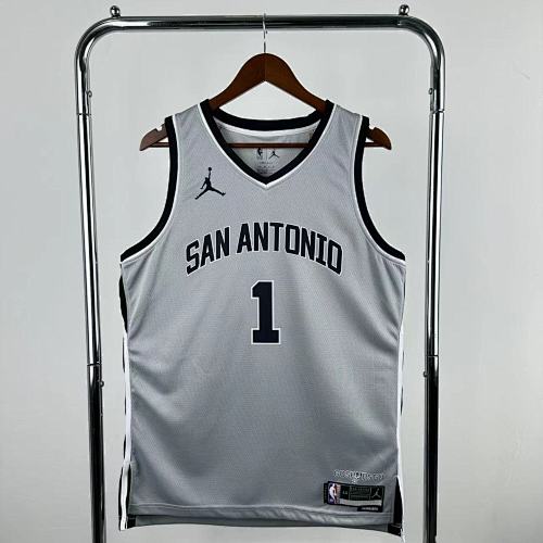 San Antonio Spurs #1 Limited Edition Grey 26 Season Basketball Jersey