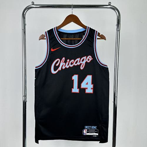 Chicago Bulls #14 City Edition 26 Season Basketball Jersey