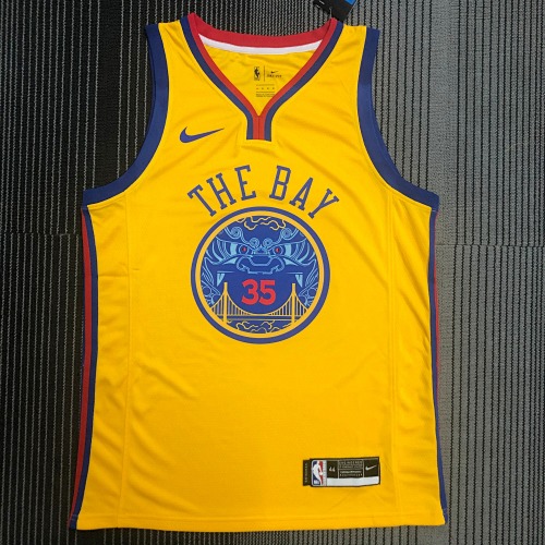 Golden State Warriors Kevin Durant #35 18 Season Basketball Jersey