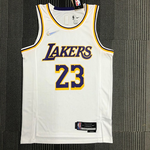 Los Angeles Lakers LeBron James #23 White Basketball Jersey