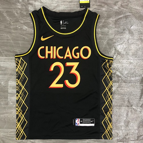 Chicago Bulls Michael Jordan #23 City Edition 21 Season Basketball Jersey