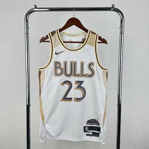Chicago Bulls Michael Jordan #23 City Edition 25 Season Basketball Jersey