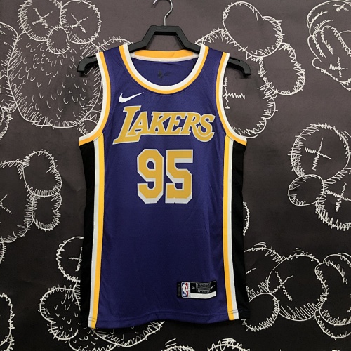 Los Angeles Lakers #95 Purple Basketball Jersey