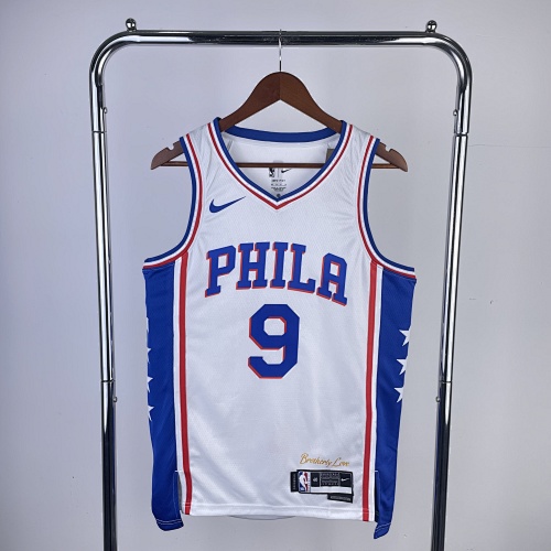Philadelphia 76ers #9 Home White 23 Season Basketball Jersey