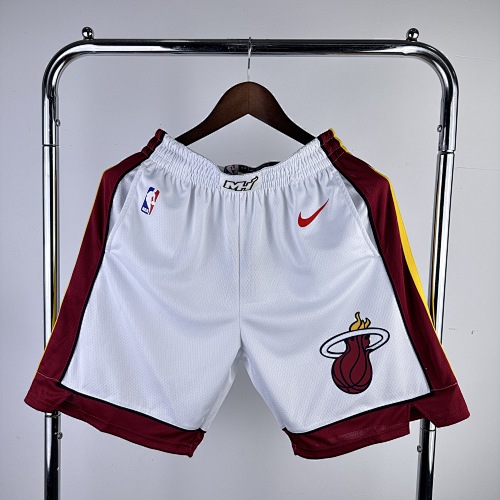 Miami Heat Home White Shorts