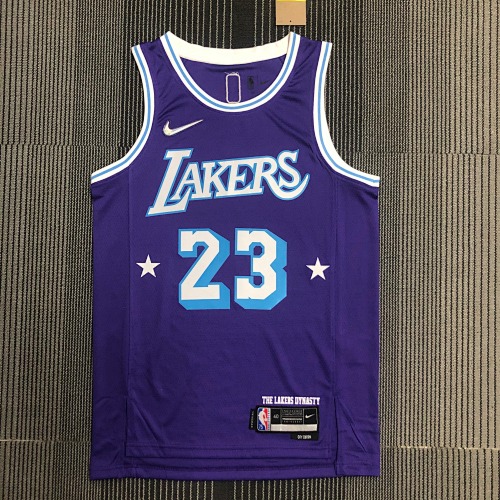Los Angeles Lakers LeBron James #23 City Edition 22 Season Basketball Jersey